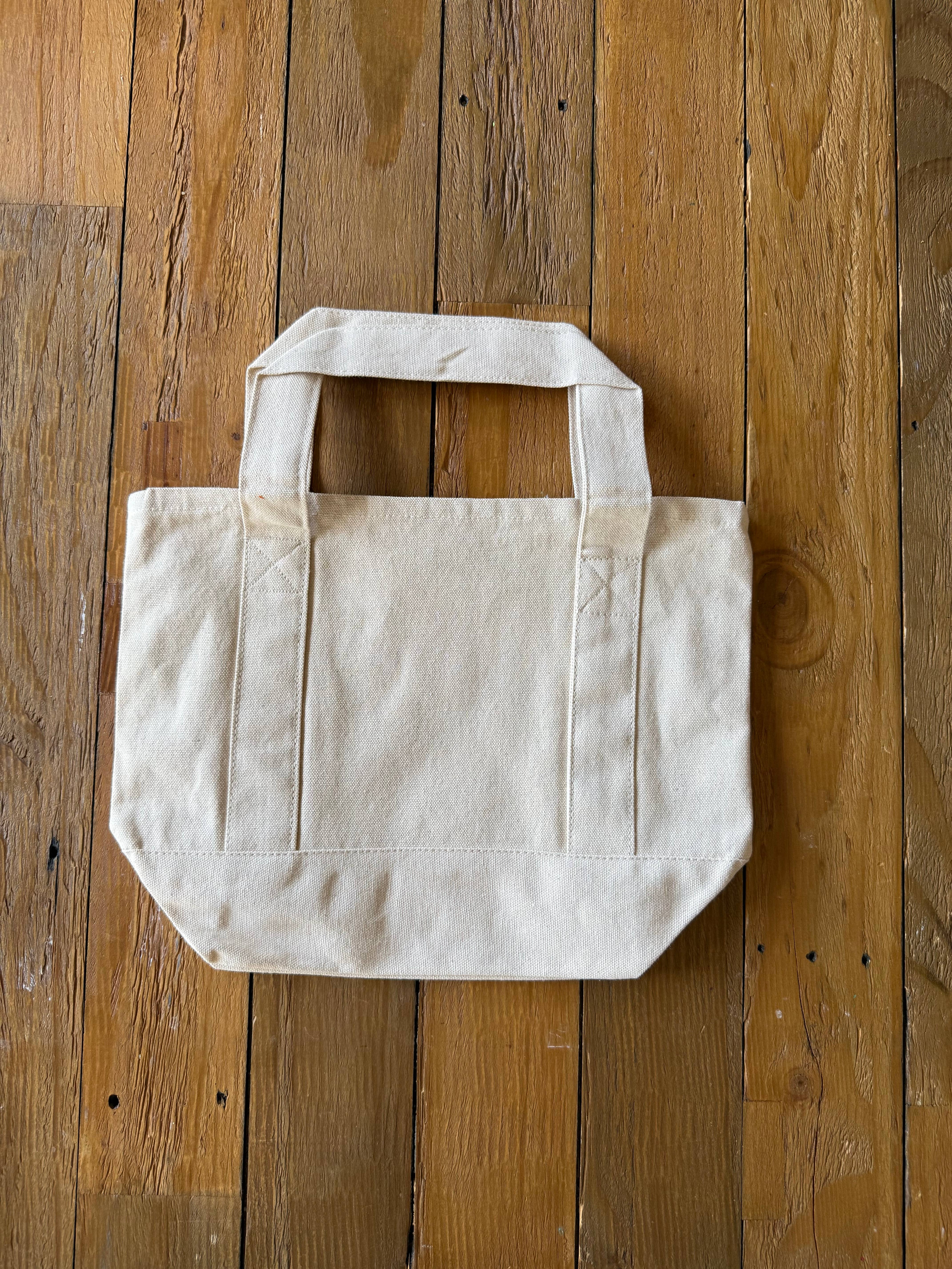 Peanut Stitches Co. - Wholesale Tote Bag - Women's - Custom Embroidered Mini Tote Bag, Mini Canvas Tote Bag1