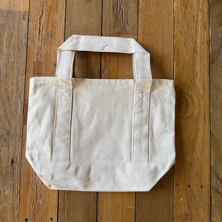 Peanut Stitches Co. - Wholesale Tote Bag - Women's - Custom Embroidered Mini Tote Bag, Mini Canvas Tote Bag1