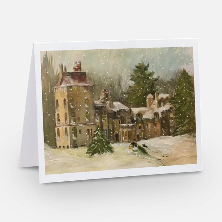 Carte-note blanche Henry & Rollo Fonthill Castle SnowPeople pour la vente par SnowPeople
