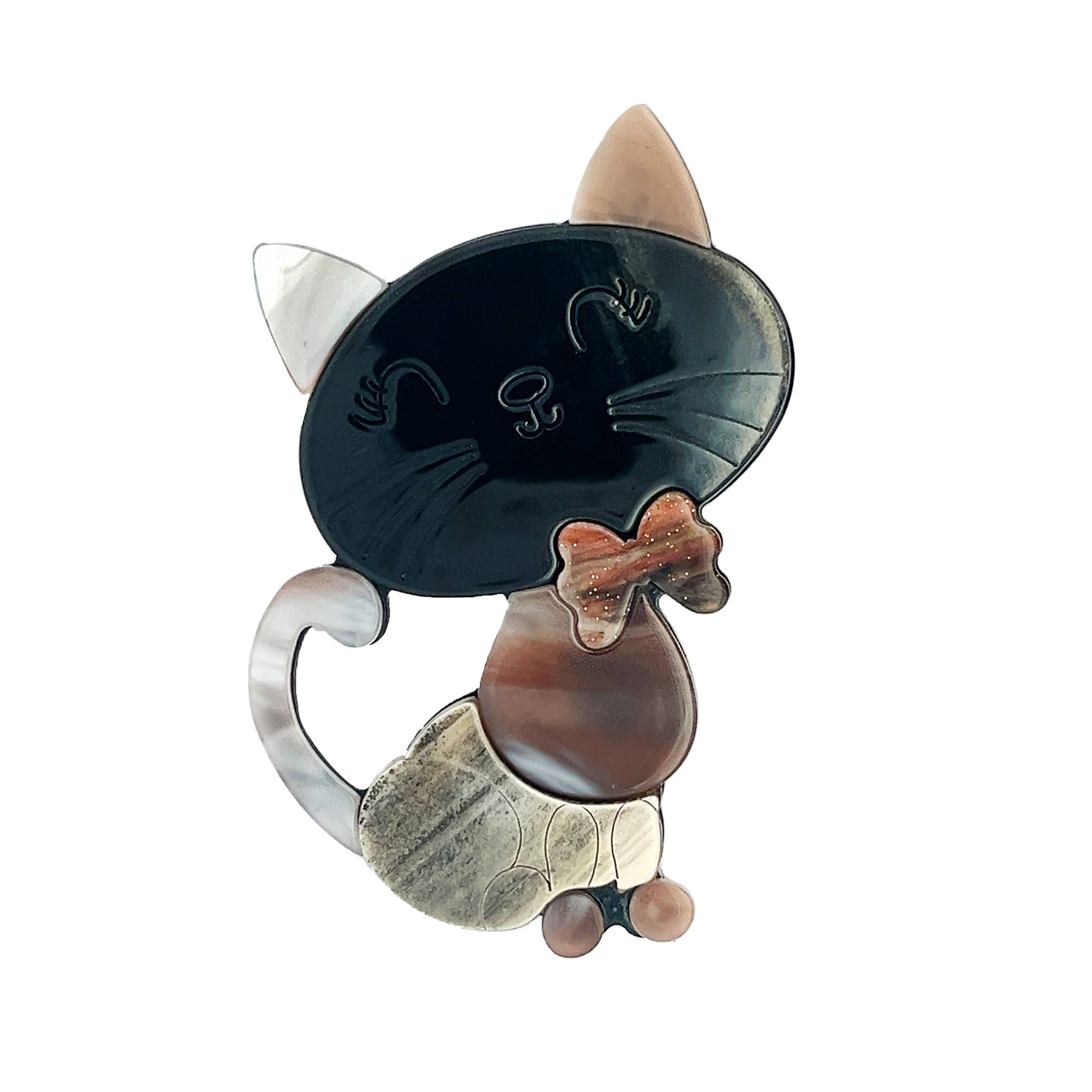 AMORINO SRL - Wholesale Brooch - Cat Brooch - FT23784F604