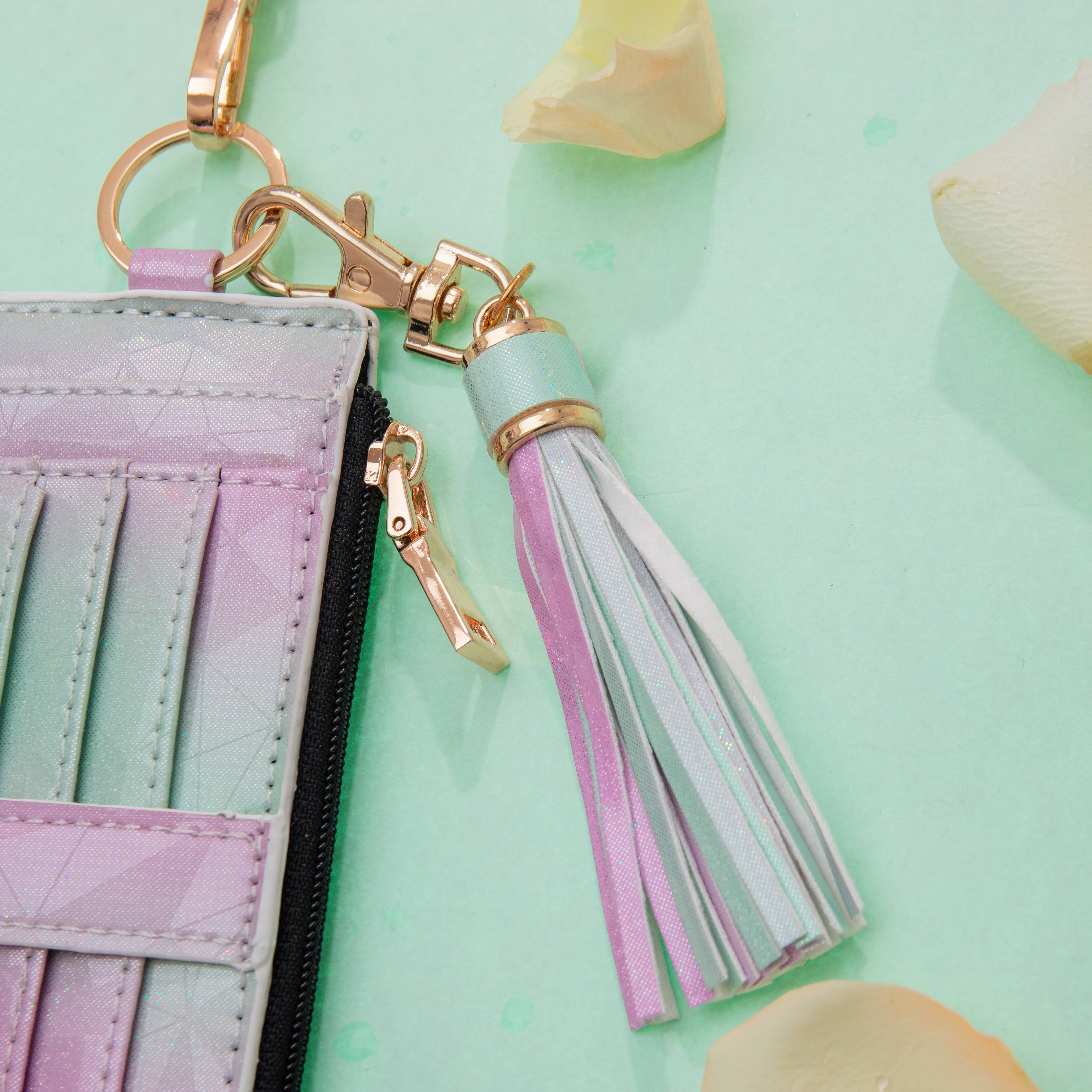 Sparkle Being – Carteira para cartões - Mulher por atacado – Carteira fina e elegante para cartões de pulso vegan em pele2