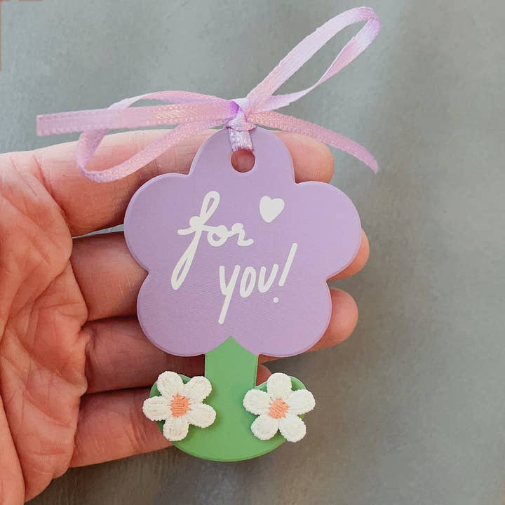 Giggle with Love - Wholesale Stud/Post Earrings - Embroidery Stud Earring| Handmade Thank You Gift| Spring Embroidery Studs| Book Mark Flower Stud|Bridesmaid Gift|Mother Day Gift2