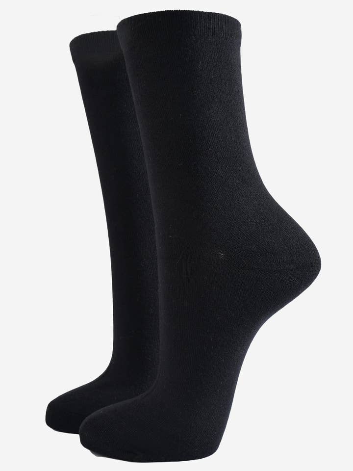 Sock Talk - Vendita all'ingrosso Calzini - Donna - Calzini in bambù da donna - neri