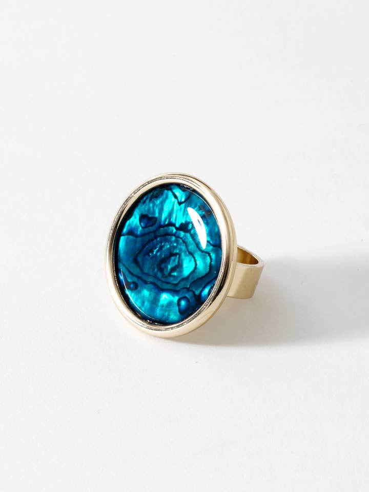 Abalone Loli Ring for engroshandel hos Second Daughter