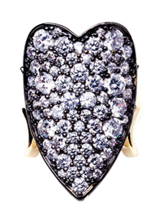 Herzförmiger Ring für den Großhandel von CZ by Kenneth Jay Lane