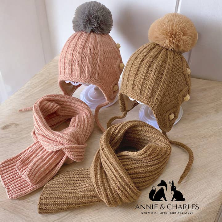 Set Annie & Charles® de gorro infantil con bufanda y otras tendencias de Resultados para gorros y bufandas para niños al por mayor. Devoluciones gratuitas y condiciones de pago a 60 días en Faire en Faire.