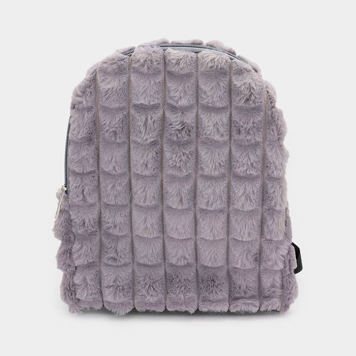 Sensibling Corp. - Wholesale Backpack - Women's - Quilted Solid Faux Fur Backpack Bag1