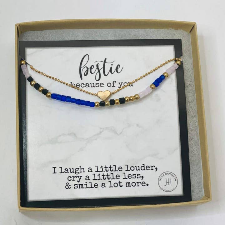 Little Happies Co - Wholesale Beaded Bracelet - Bestie bracelet, Friend bday gift, Best friend jewelry gift, Friends bracelet, Friend bracelet, Friend birthday, Gifts for bestfriend