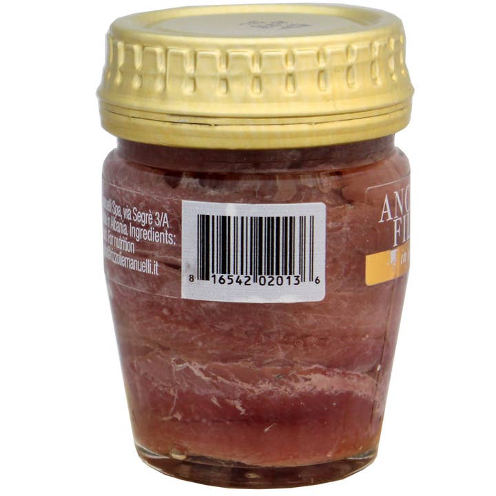 M5 Corporation - Wholesale Fish/Seafood - Anchovy Fillets in Olive Oil - glass jar - 2.04oz (58gm)3