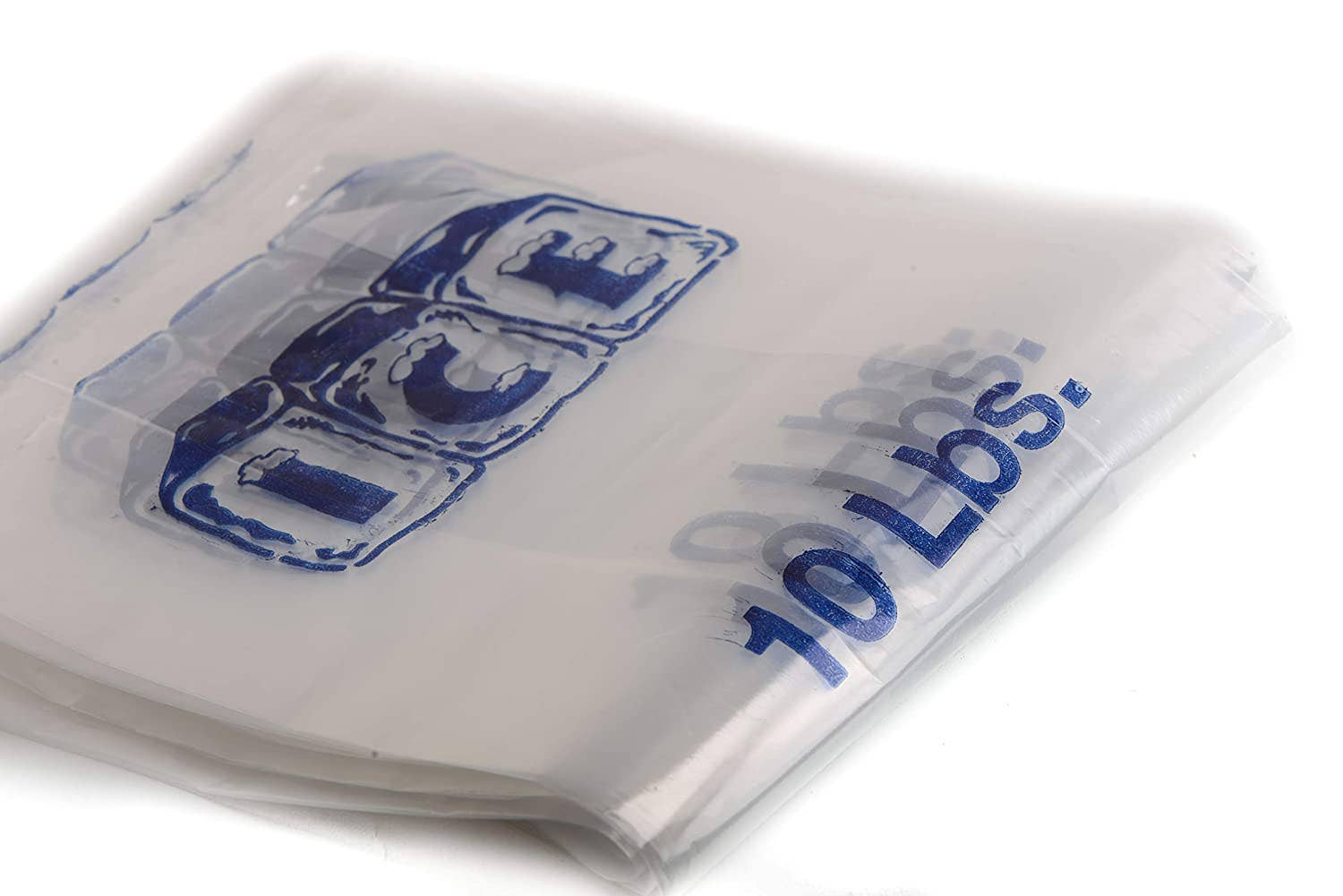 EcoQuality - Wholesale Food Storage Wrap/Bag - Clear Poly Ice Bags 10LB - Durable and Heavy Duty Ice Bags1