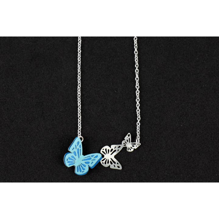 Zoé Butterfly Necklace for wholesale by Joyas de Papel