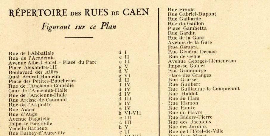 OldCityPrints - Old Maps and Posters – wholesale Konsttryck – Gammal karta över Caen Frankrike 1930 Vintagekarta | Vintagekarta Väggkonsttryck3