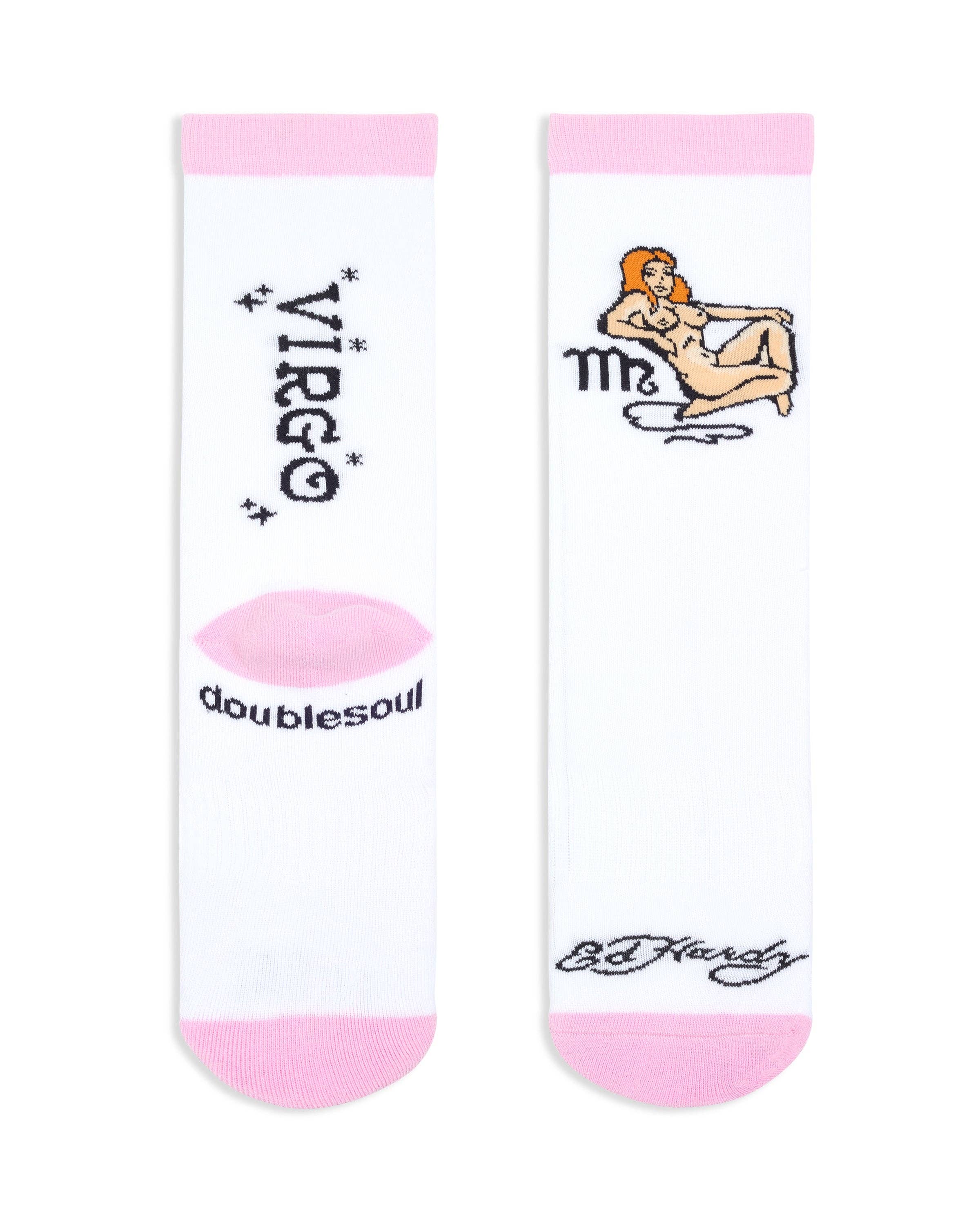 doublesoul - Vente Chaussettes – unisexe - Chaussette haute zodiaque Ed Hardy11