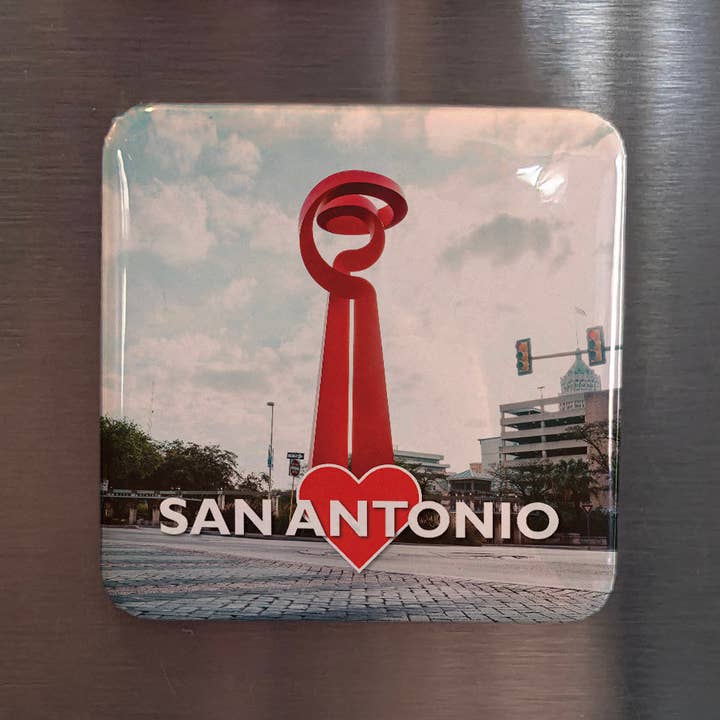 San Antonio View Fridge Magnet for wholesale by PhiloPerse