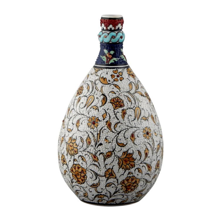 Vintage Pillows Store - Wholesale Vase - Turkish Ceramic Vase with Mediterranean Style