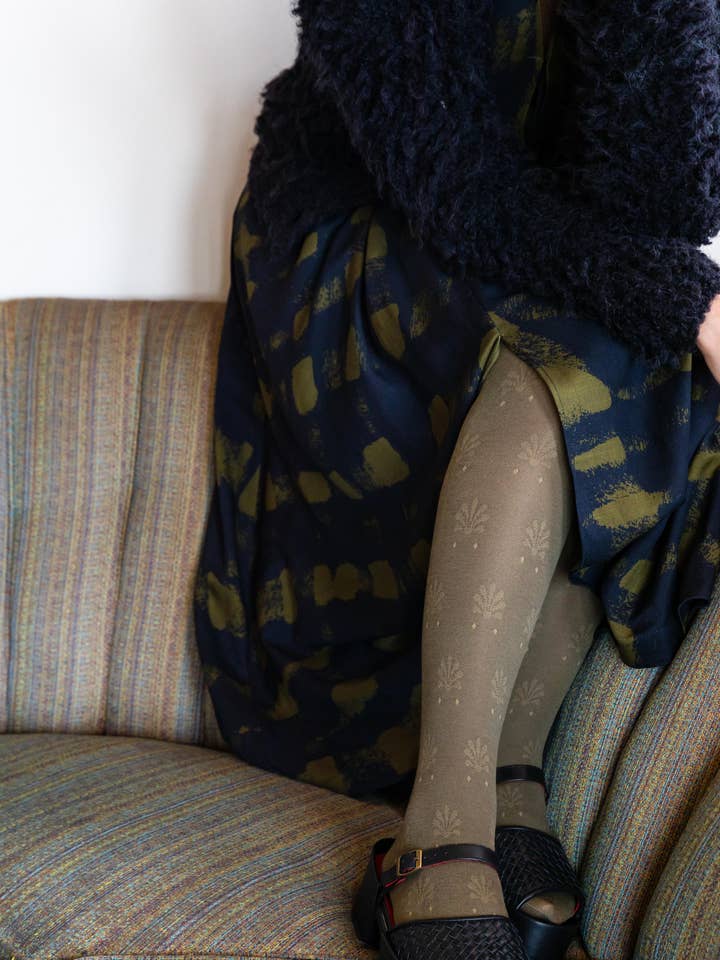 Collant Fleur in Cotone Organico - Kaki per la vendita all'ingrosso da parte di Tightology