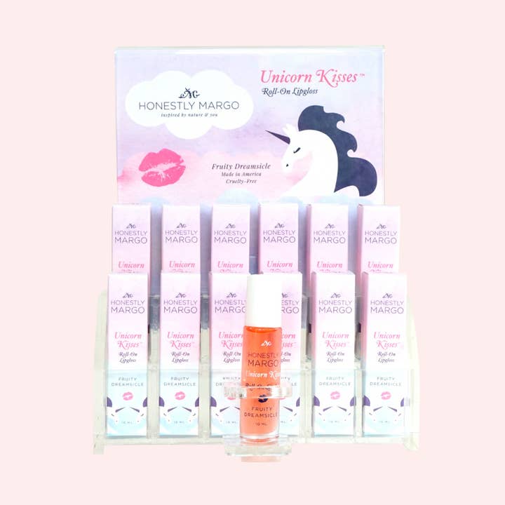 Unicorn Kisses Roll-On Lipgloss Set for wholesale by Honestly Margo