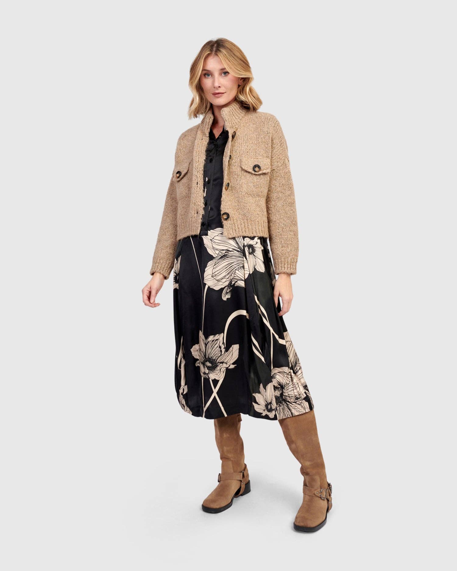 Brie Shirtdress, Floral for wholesale on Faire6