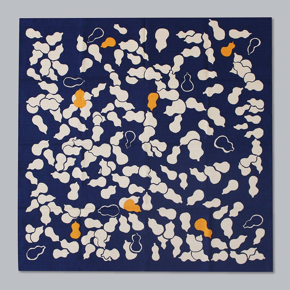 KASHIKO - Wholesale Gift Bag - Fabric gift wrap/Furoshiki/Japanese/70cm×70cm Gourd Navy3