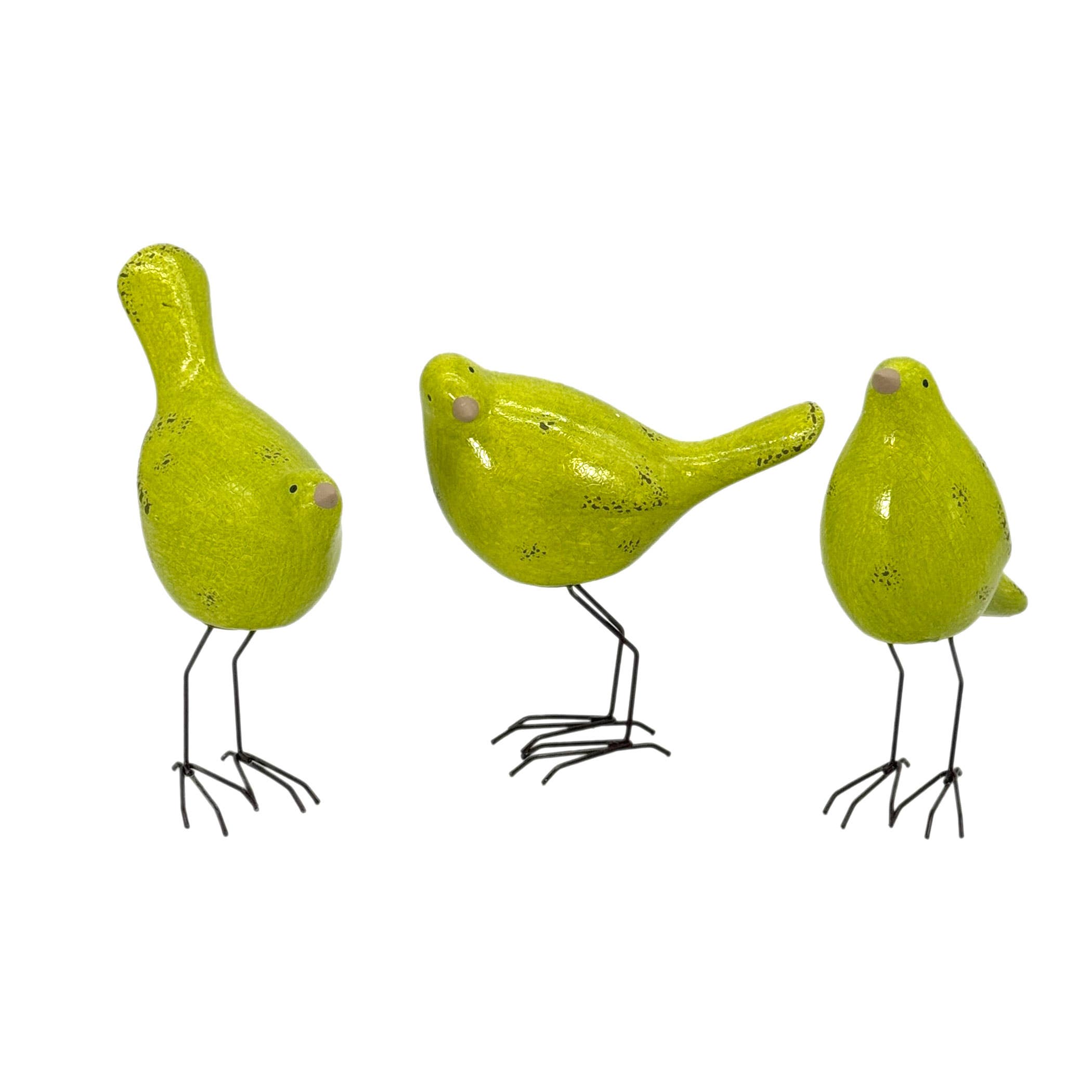 Galt International Company - Wholesale Decorative Figurine - Spring & Easter Little Bird Outdoor Statue  9.5" Tall (S/3)3