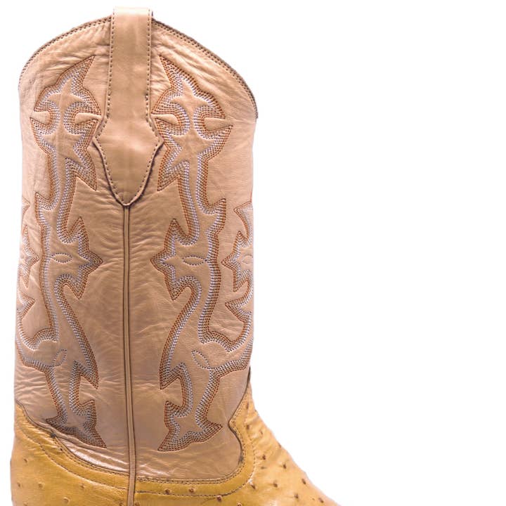Genuine Ostrich Cowboy Boots for wholesale by Max Leather Inc.