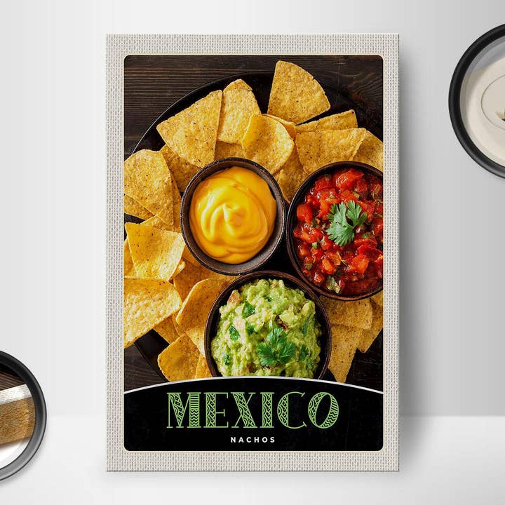 Femer – Engroshandel Skilt – Trærejseskilt 12x18 cm Mexico nachos ost krydret retter skilt1