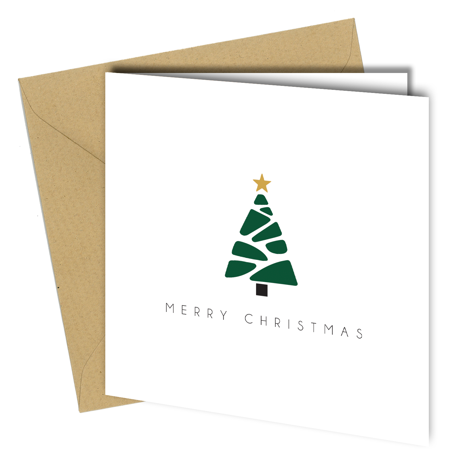 Close to the Bone Greeting Cards and Gifts – wholesale Christmas card – Minimalist Christmas Cards Set – 10 Modern Tree Designs cb199