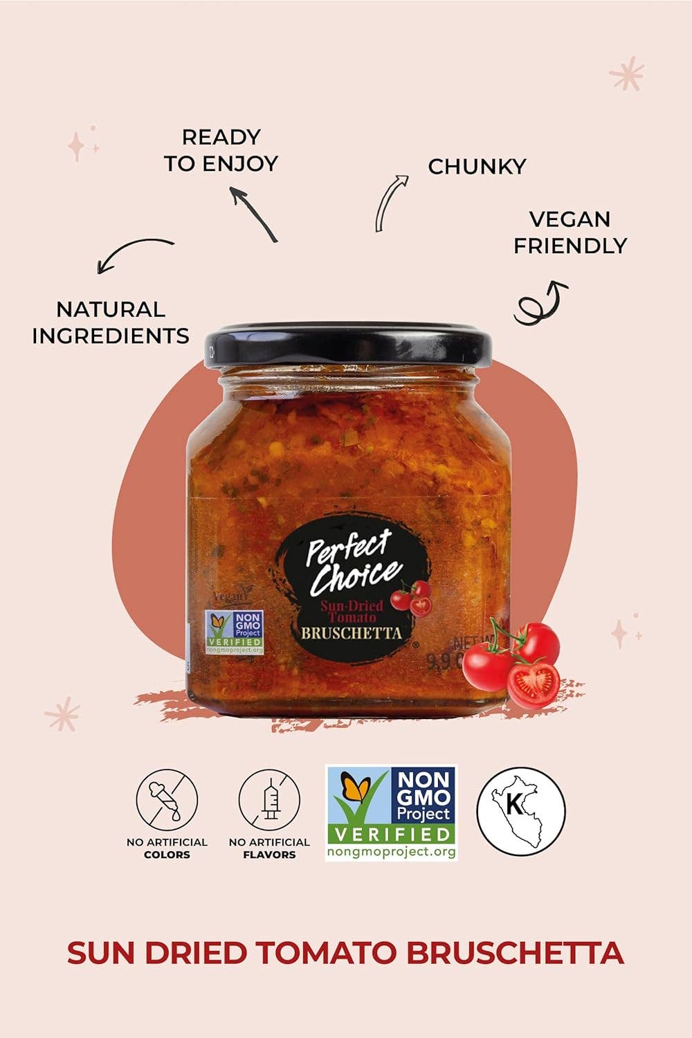 Perfect Choice - Wholesale Dip - Sun-Dried Tomato Bruschetta - Ready-to-serve 9.9 oz. Dip2