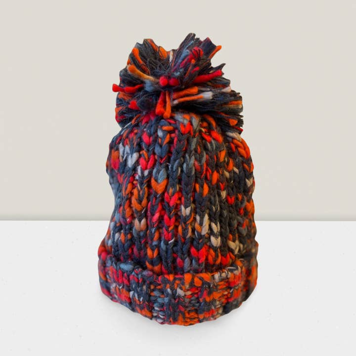 Campfire Twist Bobble Hat for wholesale by HomeLess Made