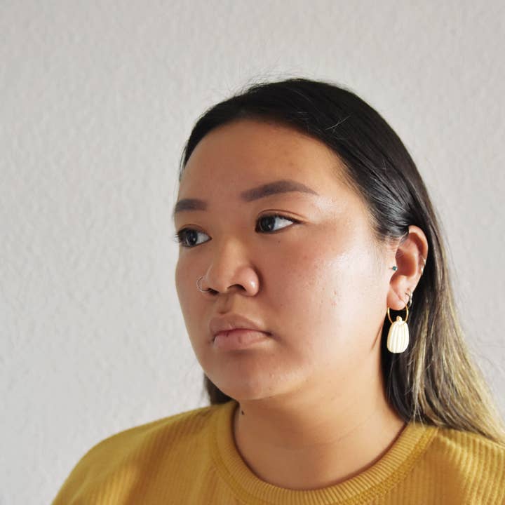 KaoLee Shop - Wholesale Dangle Earrings - Pumpkin Hoop3