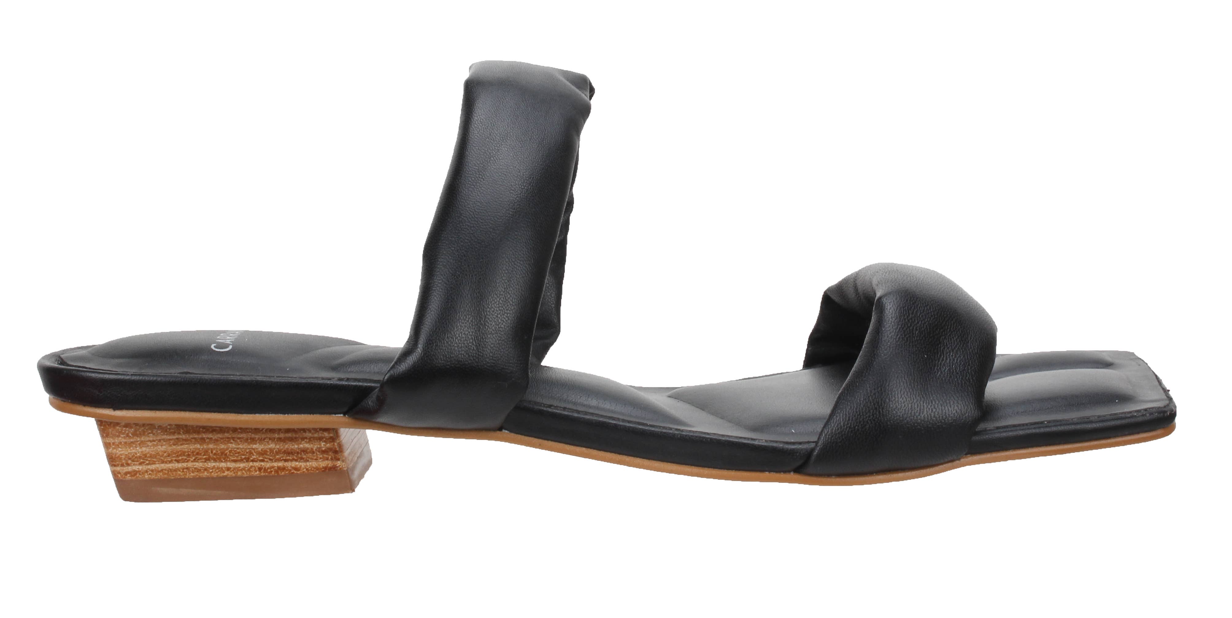 Carrano - Wholesale Sandals - Women's - Phoebe - Leather Slide Sandal Black 5660042