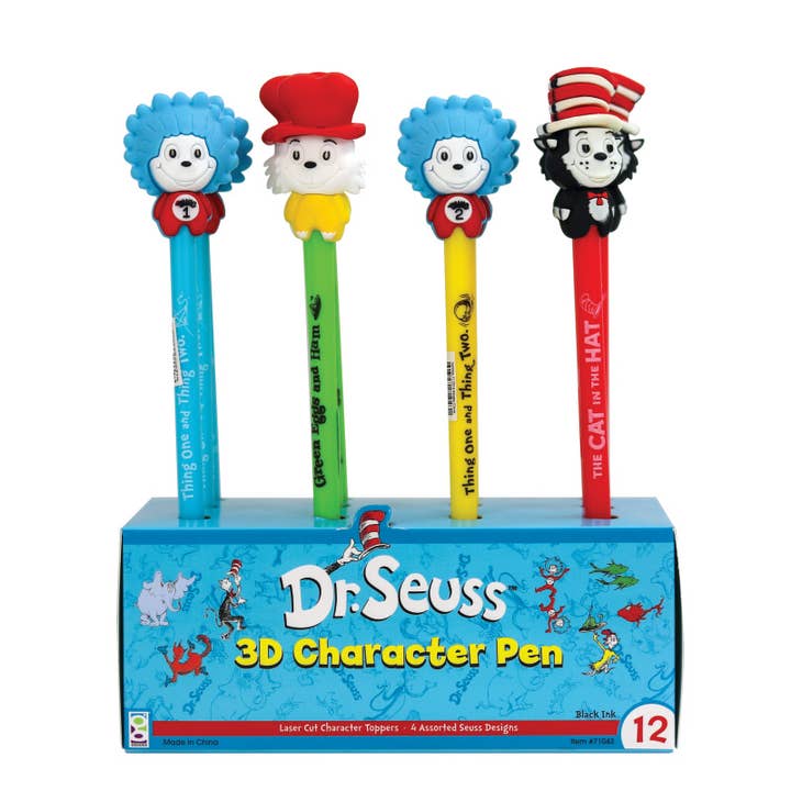 Geddes – Engroshandel Pen – Dr Seuss 3d Character Pen 12/skærm1