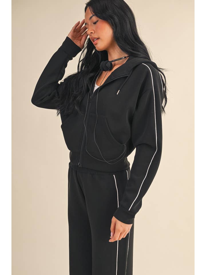 KIMBERLY C – Großhandel Sportjacke – Damen – Superweiche Air-Scuba-Kapuzenjacke mit Reißverschluss und Paspelierung18