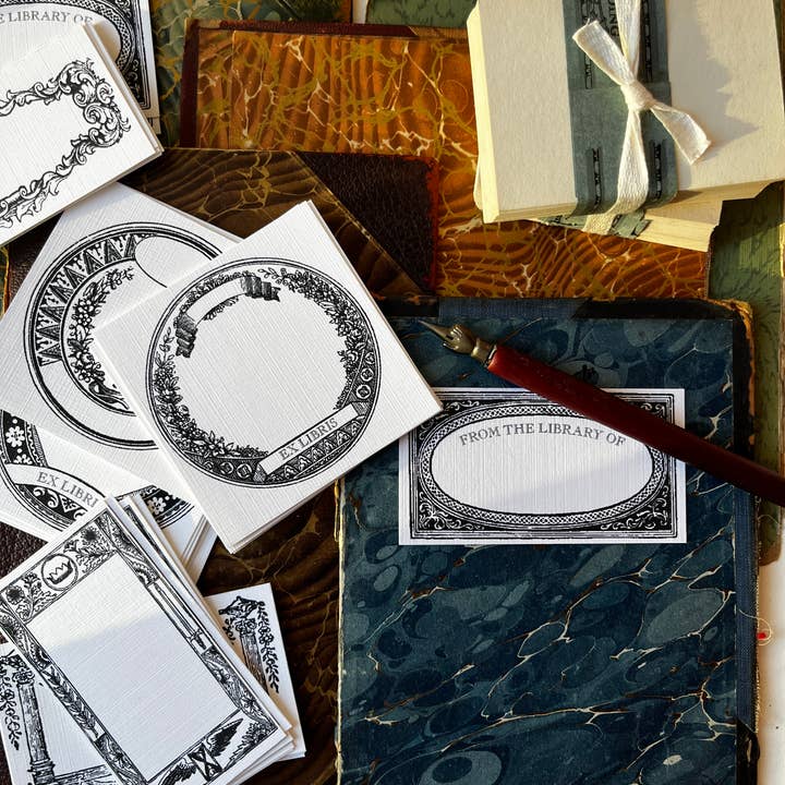 Parcel - Wholesale Briefpapier/indexkaartenset - Antiek geïnspireerde boekplaten I4