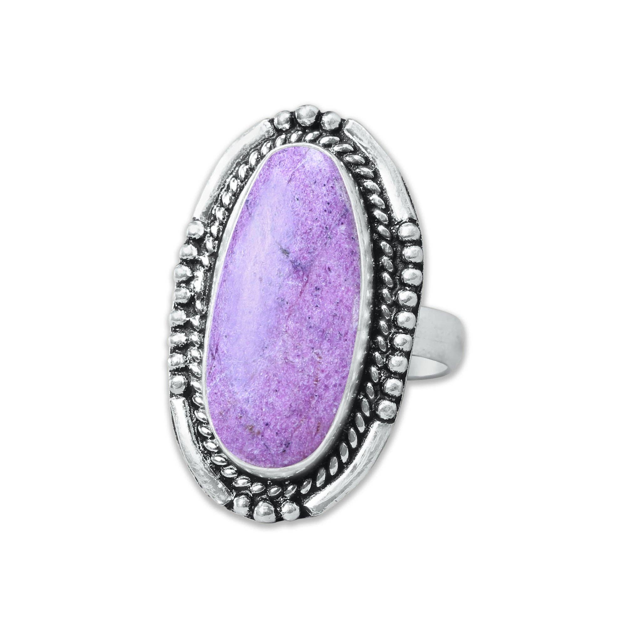 Handmade Jewels - Wholesale Cocktail/Statement Ring - Stitchite Rings – Handmade, Silver-Plated, Assorted Boho Designs (US Sizes 6–10)9