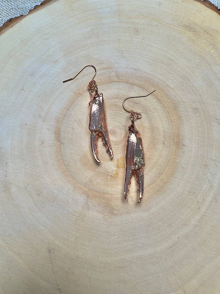 Copper Ashes - Wholesale Dangle Earrings - Crab Claw Earrings