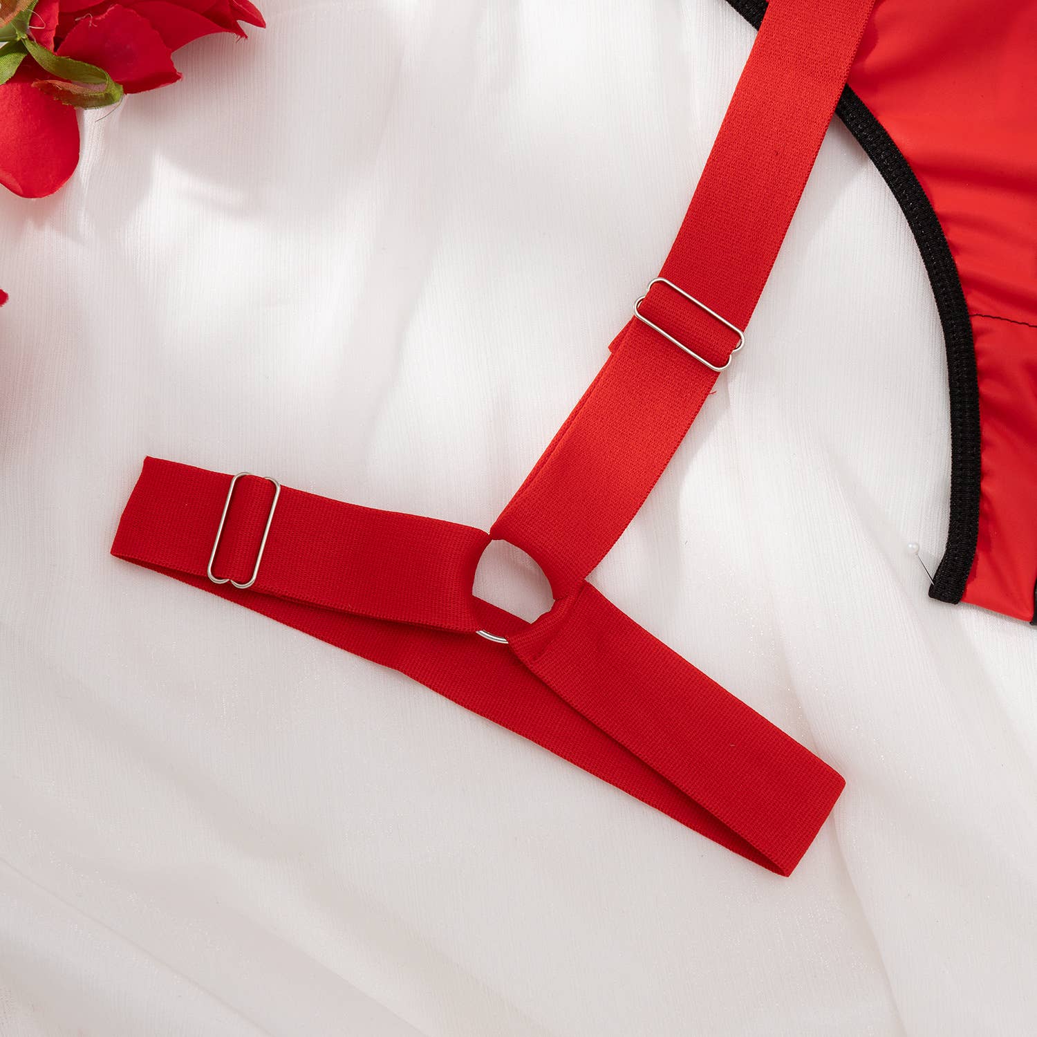 Black Sexy Leather Zipper Color Matching Underwear Suit for wholesale on Faire12