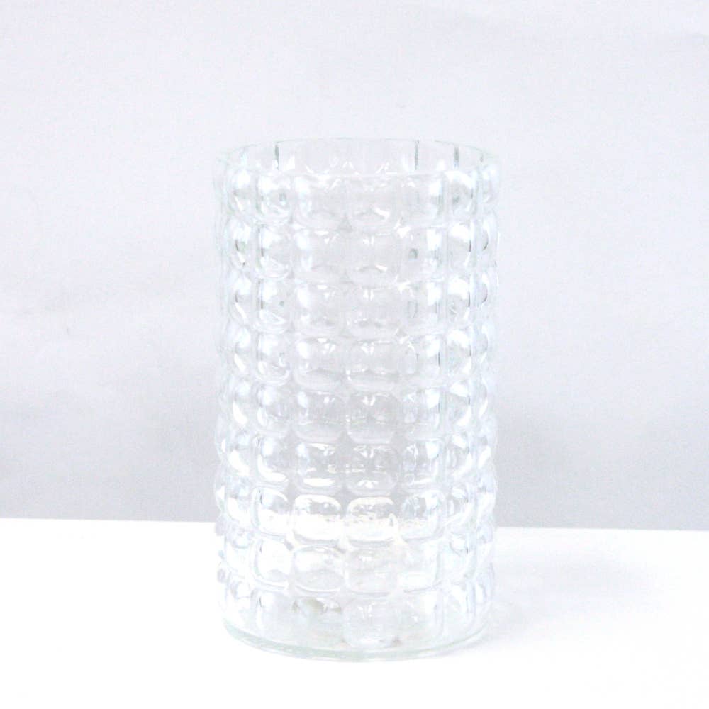 Galore Home - Wholesale Vase - Bubble Cylinder Vase (H-7.5" x D-4.35")0