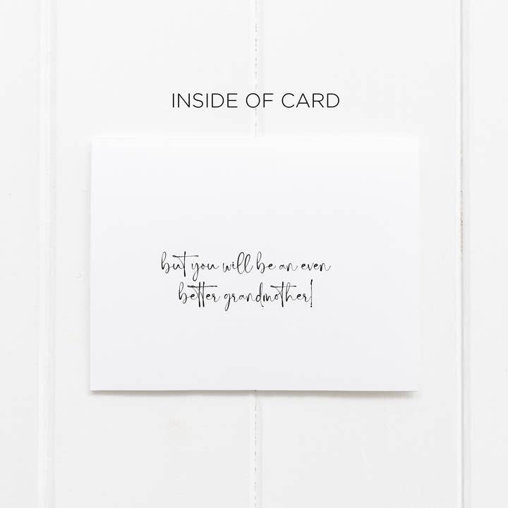 Coco Press - Wholesale Baby Card - Pregnancy Announcement Card for Mum Promoted Grandmother