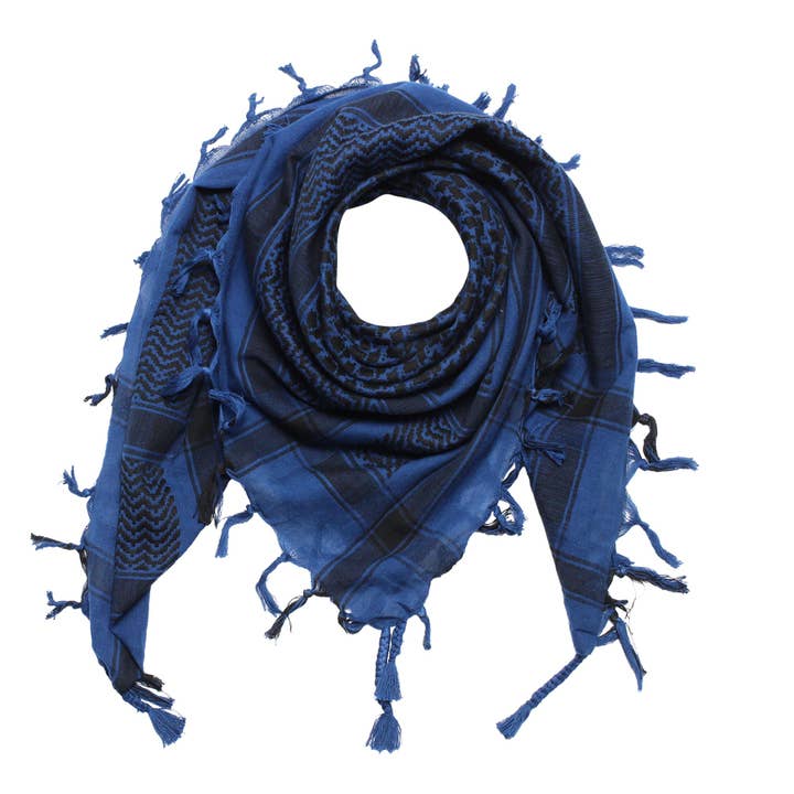 Palituch - Blue-dark blue - Black - Kufiya PLO scarf for wholesale by Tribal Trade GmbH