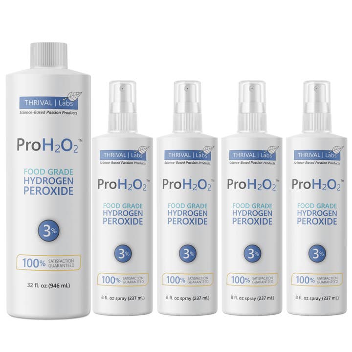 Thrival Labs - Wholesale All-purpose cleaning spray - ProH2O2 3% Food Grade Hydrogen Peroxide Natural Cleaner9