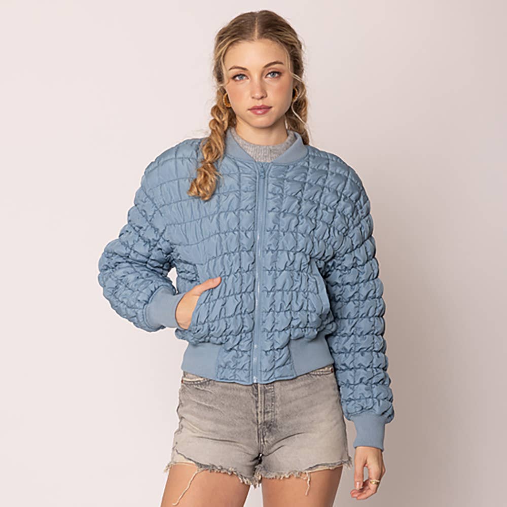 Sensibling Corp. - Venta al por mayor Chaqueta bómber - Mujer - Chaqueta Bomber Acolchada Reversible0