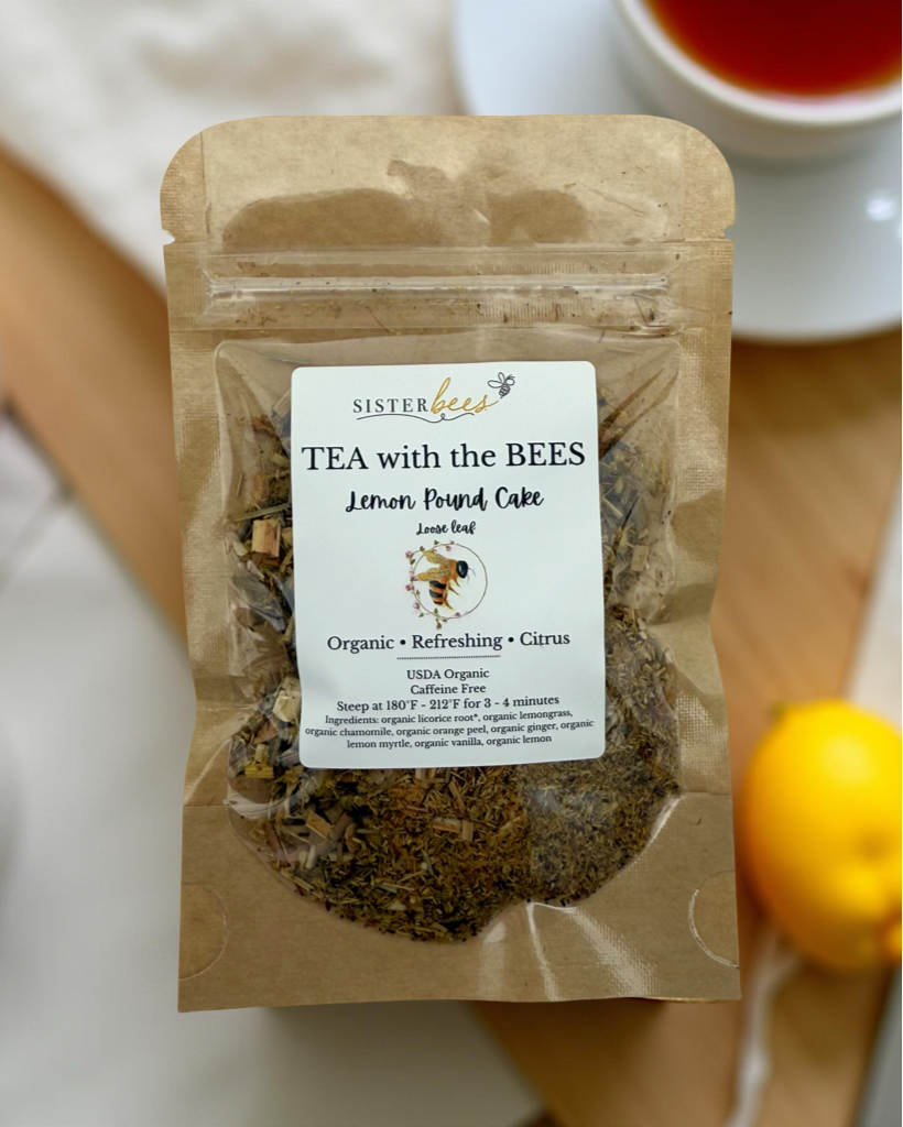Sister Bees LLC - Wholesale Health/Detox Tea - Tea with the Bees - Organic Lemon Pound Cake1
