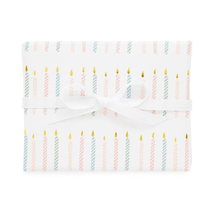 Gift Wrap Roll, Birthday Candle for wholesale by Sugar Paper