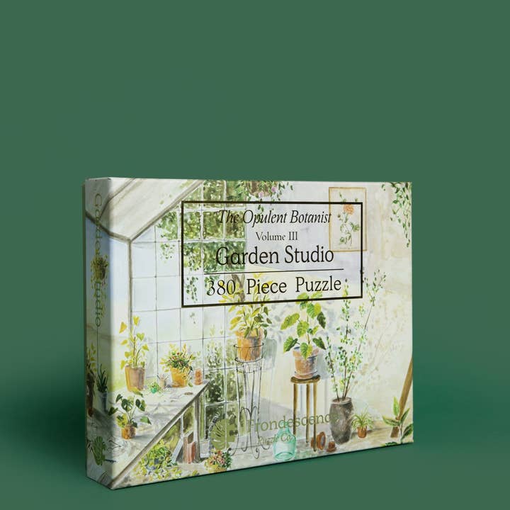 Opulent Botanist Vol. 3 Garden Studio | 380 Piece Puzzle for wholesale by Frondescence Puzzle Co.