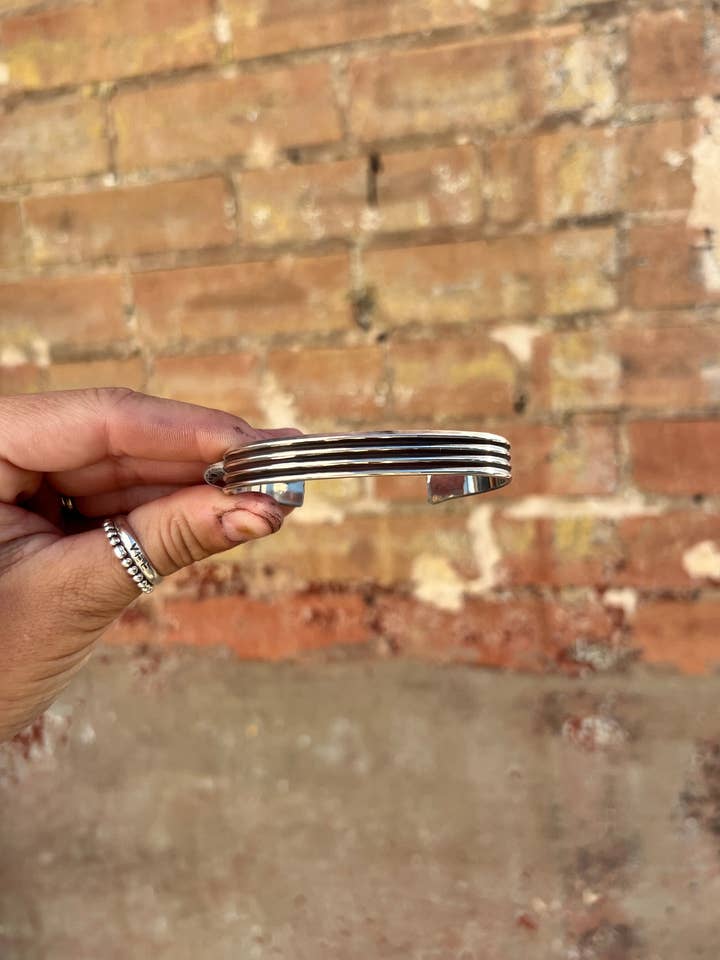 Silver River Cuff for wholesale by Cactus Rose Studios