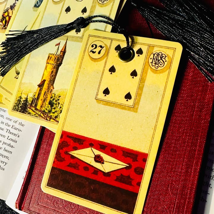 Cosmic Butcher - Wholesale Bookmark - Real Lenormand Card Bookmark | Tarot Deck Divination Magic1
