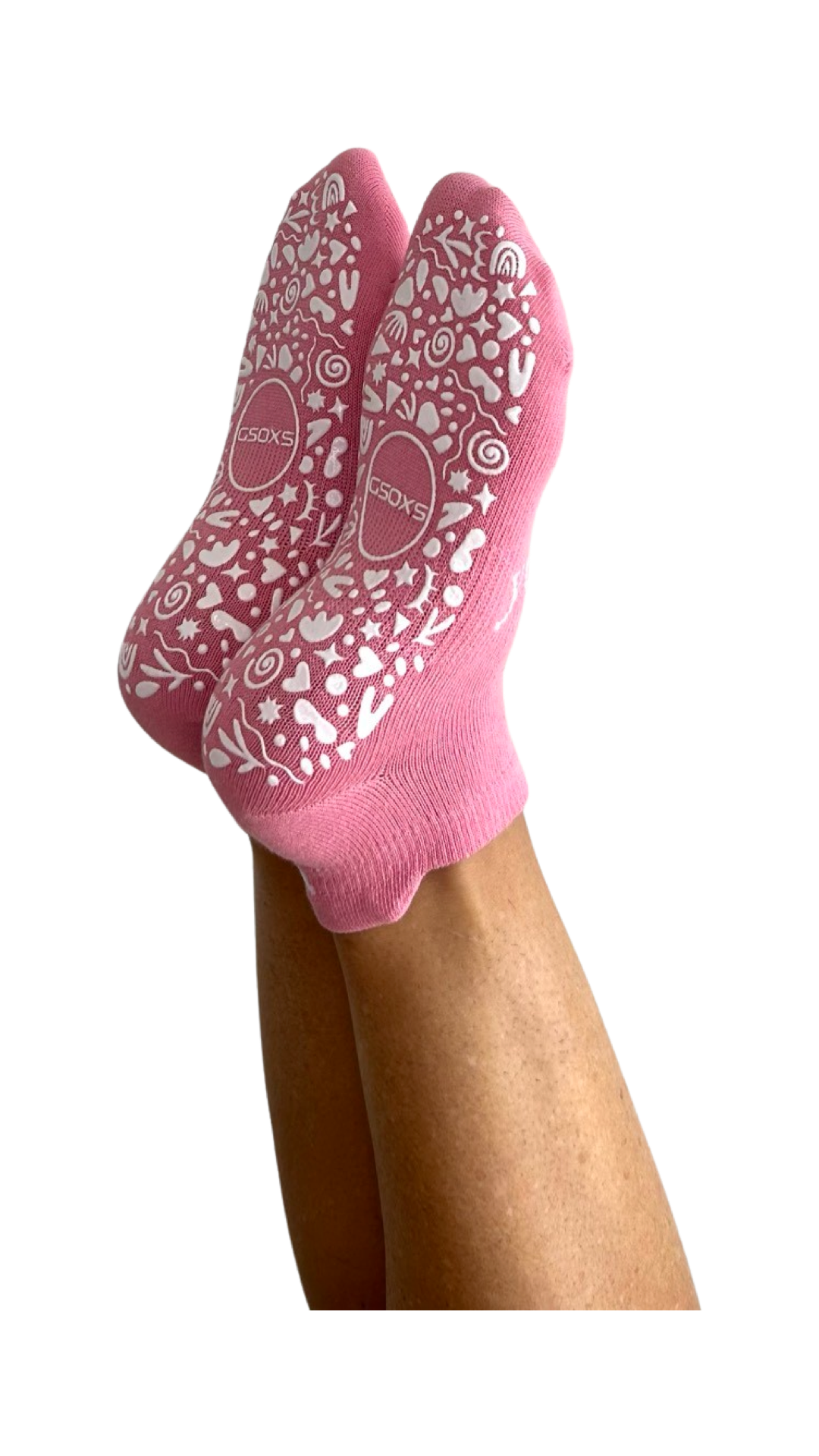GSOXS - Wholesale Sokken - Dames - 'you are beautiful' (roze) Grip Socks3
