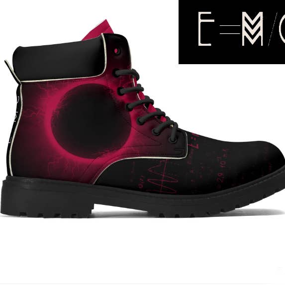 E=M/C2 - Wholesale Boots - Men's - E=M/C2 Men's Black Hole Pink Leather All Season Boots 4