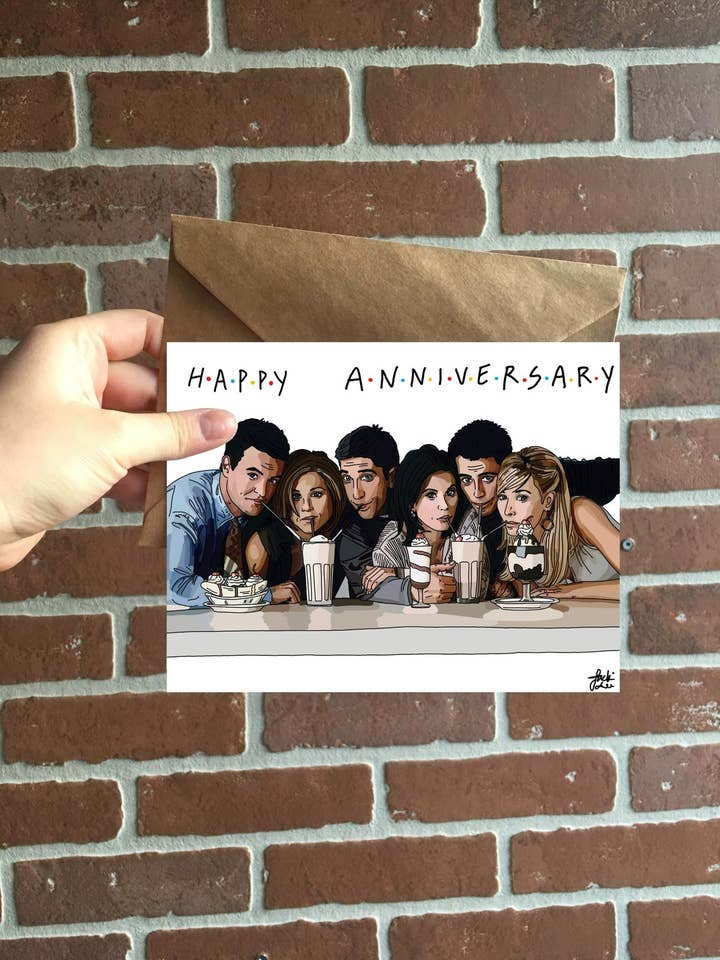 Carte de vœux à thème Friends | Personnalisation disponible pour la vente par LeeJackieeeDraw